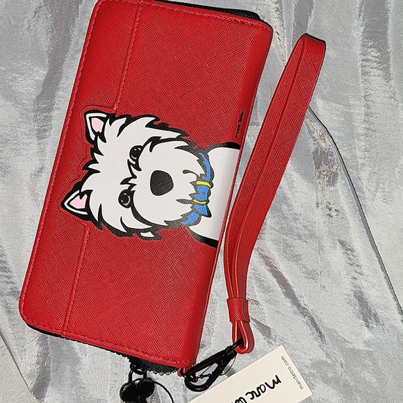 Marc Tetro Westie Red Wristlet Wallet BNWT - Picture 1 of 4